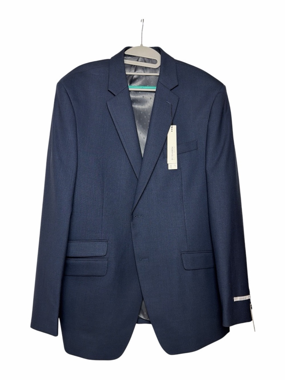 Perry Ellis Portfolio Modern Slim Fit Blue 3 Piece Suit